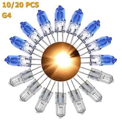10pcs G4 LED Light Bulb Warm White DC 12V 20W Spotlight For Home Chandelier