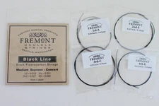 Fremont Blackline Fluorocarbon Ukulele Strings Soprano Concert Medium Set