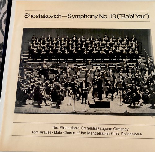 Shostakovich Symphony No 13 Babi Yar Ormandy Philadelphia Vinyl LP RCA LSC-3162 - Imagen 3 de 5