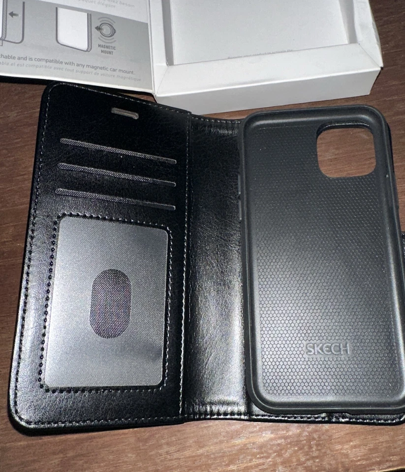 Capa carteira embreagem livro polo esboço e capa destacável para iPhone 11 Pro - Imagem 4 de 4