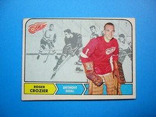1968/69 O-PEE-CHEE NHL HOCKEY CARD #23 ROGER CROZIER EX+ EX/NM SHARP!! 68/69 OPC