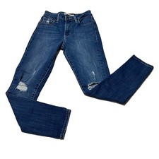 Levi s 721 High Rise Skinny Destroyed Blue Jeans Women s Size 26 Levis Denim