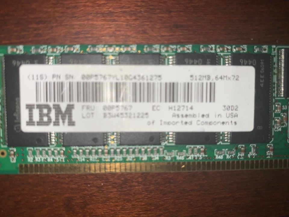 IBM 00P5767 512MB DDR DIMM  - Image 2 of 3