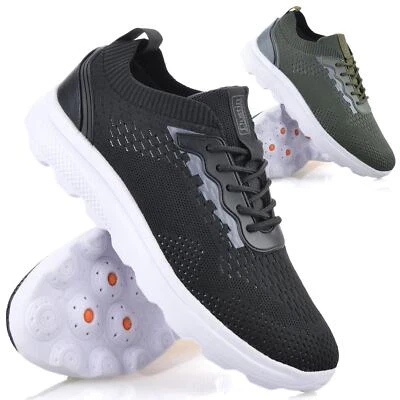 Mens Wide Fit Memory Foam Casual Walking Running Gym Sports Trainers Shoes Size - Image 1 of 4