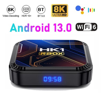Smart TV Box Android 13.0 8K HDMI Quad Core HD 2.4G/5G WIFI Media Stream Player