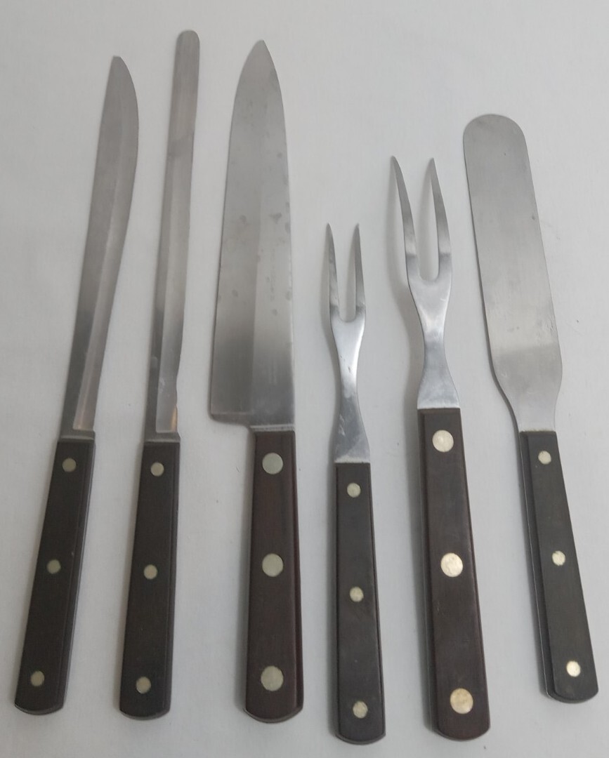 Vintage Cutco 6 Piece Knife Set numbers 33 34 35 36 37 38 Knives Read