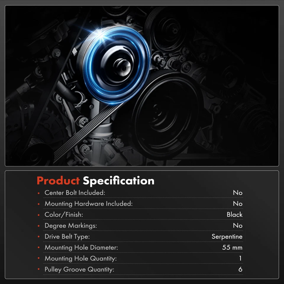 Novo balanceador harmônico de motor para BMW 328d 328d xDrive 2014-2018 X3 2.0L DIESEL - Imagem 4 de 4