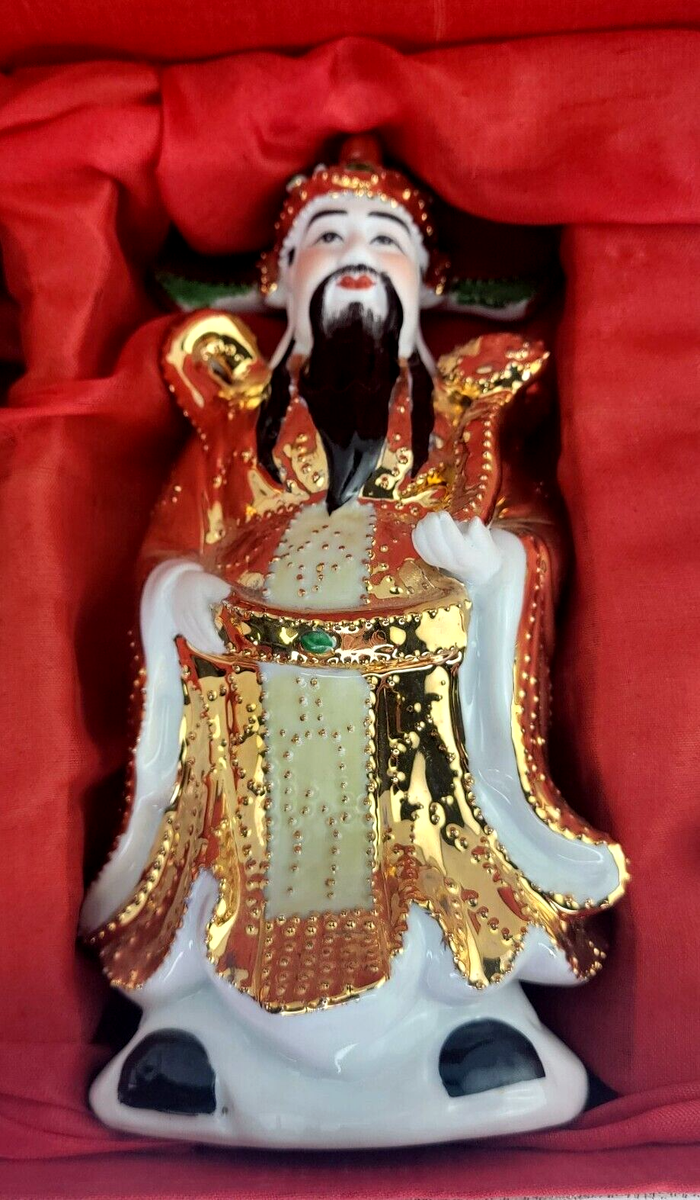 Vintage Fuk Luk & Sau Chinese Three Wise Men Asian Feng Shui With