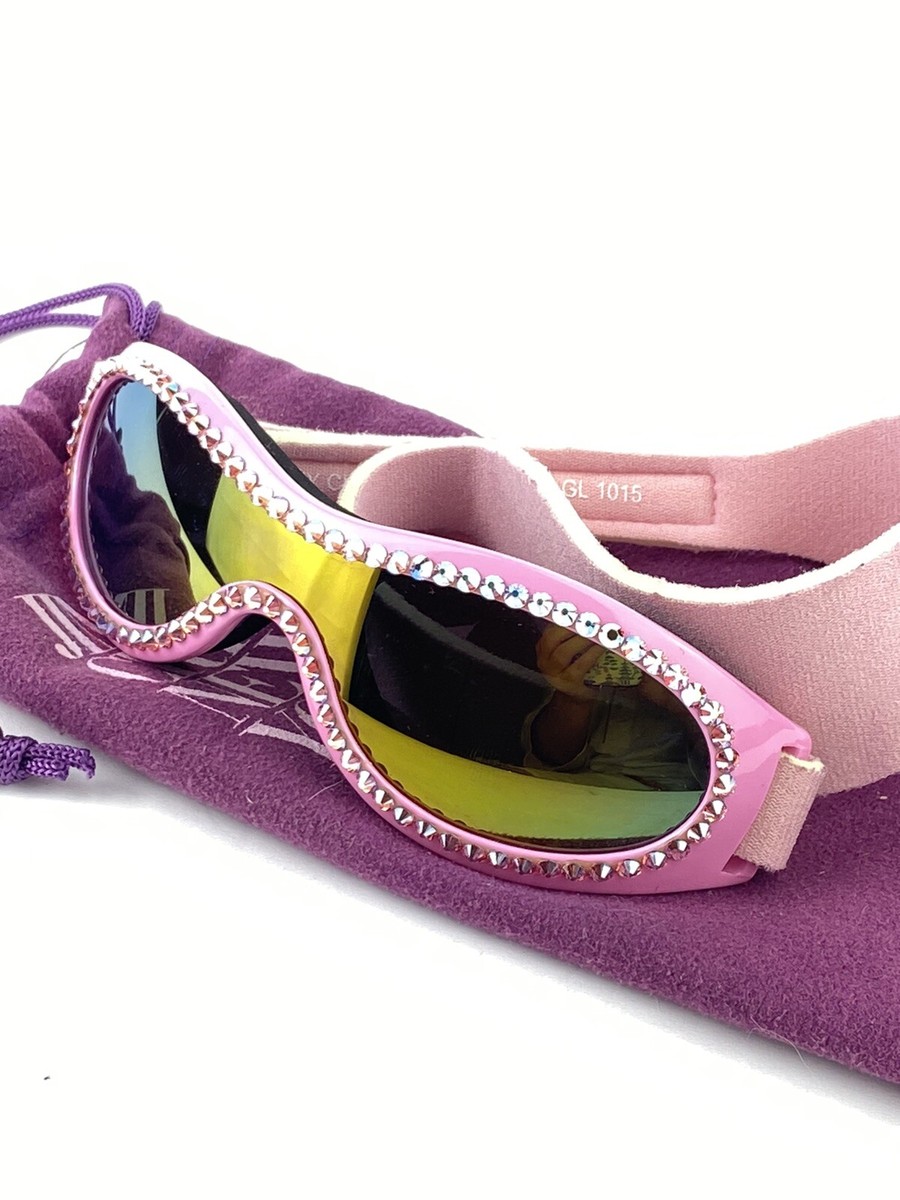 Girls Pink Sunglasses, Ski Googles w/band Jimmy Crystal With  display picture 1