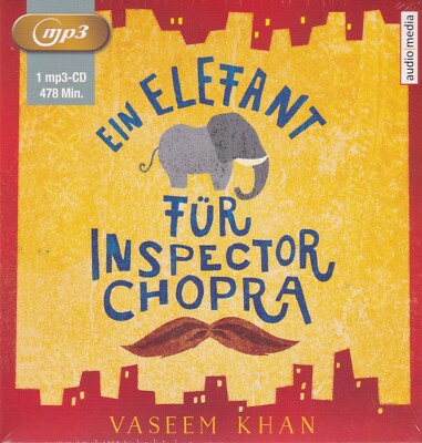Vaseem Khan Hörbuch MP3 CD Ein Elefant für Inspector Chobra Indien Mord #K1835