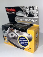 NEW Kodak Black White One Time Use Camera 400 ASA 27 Shots Expired 06/2005