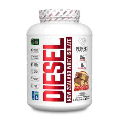 Perfect Sports DIESEL New Zealand Whey Protein Chocolate Wafer Crisp 5lb NEW