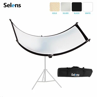 Reflector curvo Selens retrato fotográfica fotográfica estudio y medio carril redondo