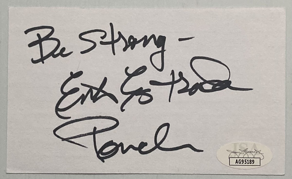 CHiPs Ponch Erik Estrada Signed Autograph 3x5 Index Card