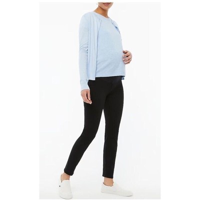 J. CREW Maternity Overbelly Skinny Jeans Sz 29 Black Stretch Casual Comfort NWT