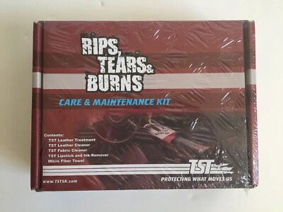 TST Rips Tears & Burn Maintenance Kit Brand New -Leather Fabric Car Care Kit
