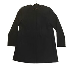 Nine West Black Classic Midlength Women’s S Jacket Overcoat