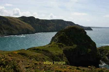 Photo 6x4 Dinas Mawr promontory and fort, with Pwll Deri beyond Trefasser c2015