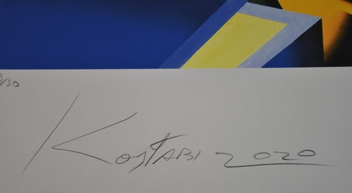 MARK KOSTABI Limited Art Print 9/50 hand signed, 2020, 27" x 20" - Picture 3 of 8