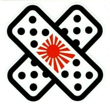 Crossed Band Aid Jdm Rising Sun Sticker Select Size Outdoor Durable Decal Crossed Band Aid Jdm Rising Sun Sticker Select Size Outdoor Durable Decal