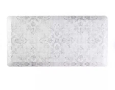 Member's Mark Comfort Pro Anti-Fatigue Cushion Mat White Marble Pattern White