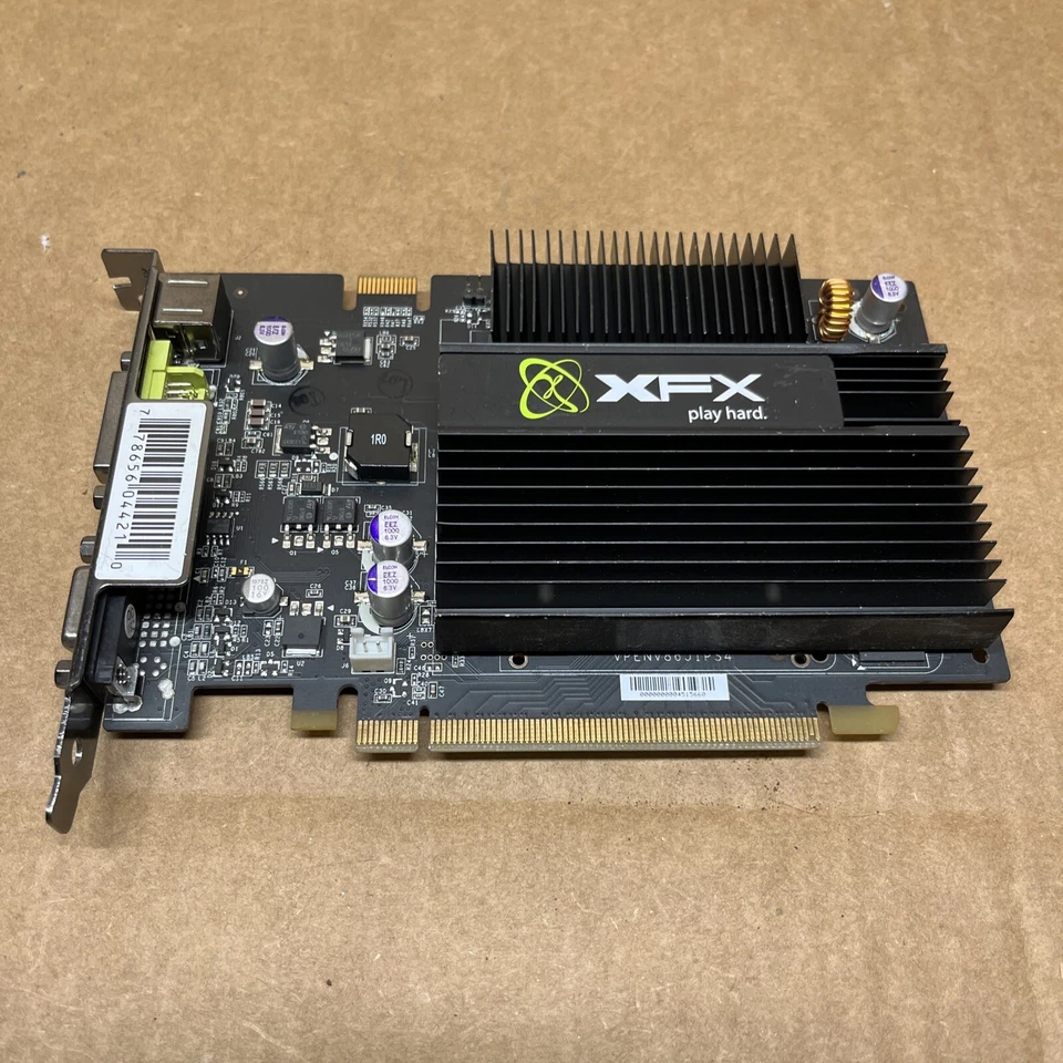 PCIe x16 nVIDIA XFX GF8500GT 500M 512MB DDR2 TV DVI VGA DVI S-Video Silent - Image 2 of 3