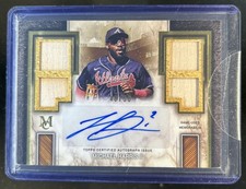 2025 Topps Museum Michael Harris II Signature Quad Bat Auto Autograph #48/50