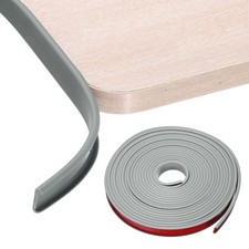 U-Shape Edge Banding, 7/8" x 26ft Self-Adhesive TPE Edge Protector, Gray