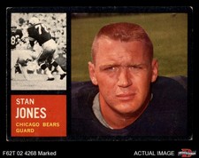 1962 Topps #18 Stan Jones Bears HOF Maryland 1.5 - FAIR