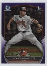 2023 Bowman Draft Chrome Purple Refractor /250 Jackson Baumeister #BDC-84 0zu6