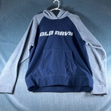 Old Navy Women's Hoodie Size L Blue Gray with Kangaroo Pockets 100 Polyester