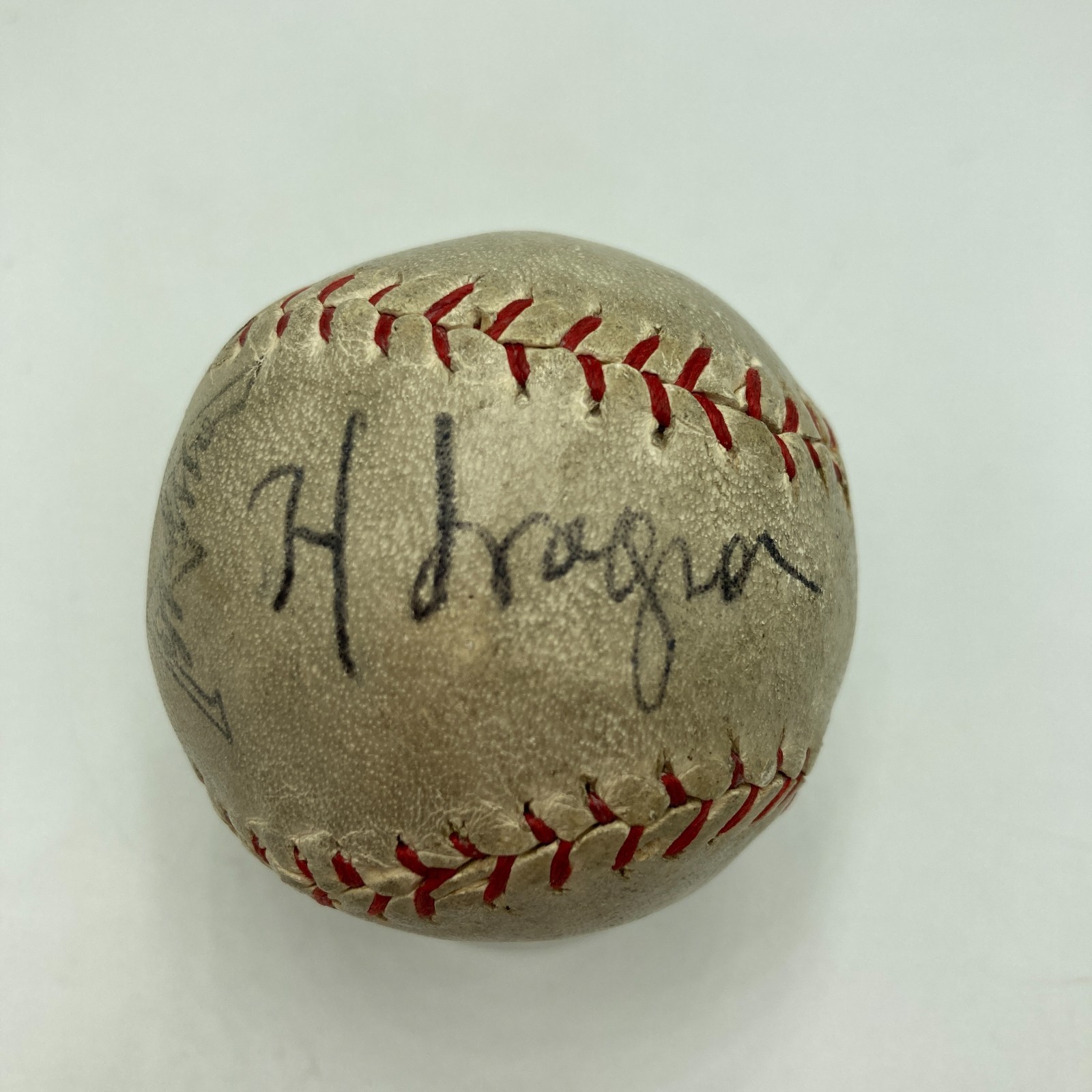 Honus Wagner Autographed Signed Pittsburgh Pirates Single 1940 Mini Baseball PSA DNA & Beckett COA 