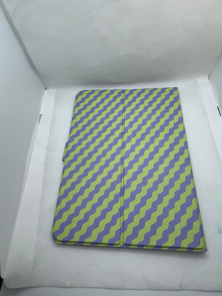 Funda universal para tablet para niños de 7-11 pulgadas a prueba de golpes con base patrón púrpura verde Foto 3 de 4