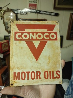 Vintage Rare Conoco Sign - 8