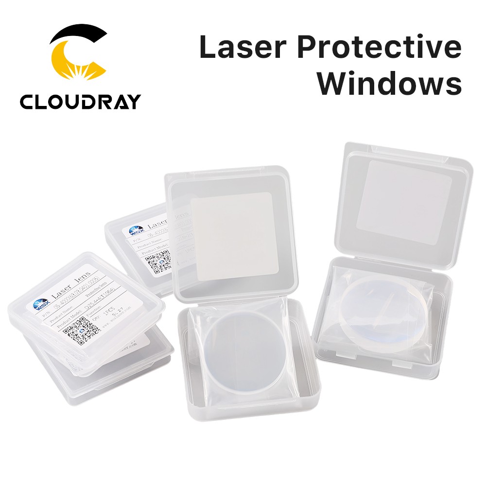 WSX Original Fibra Láser Protector Ventanas Cuarzo Fundido Sílice D18-D37 10 PIEZAS
