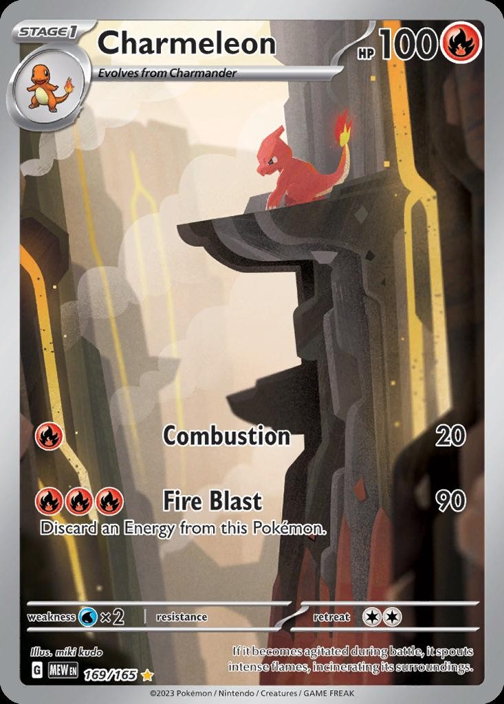 Pokemon Charmeleon (169/243) 151 LP HOLO
