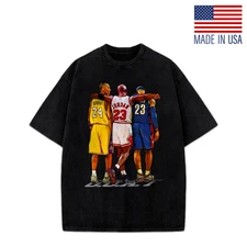 Kobe Bryant Michael Jordan Lebron James Basketball GOAT Tribute Graphic_FANMADE!