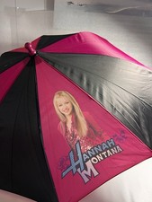 HANNAH Montana Vintage Children  s Umbrella Black Burgandy 20  