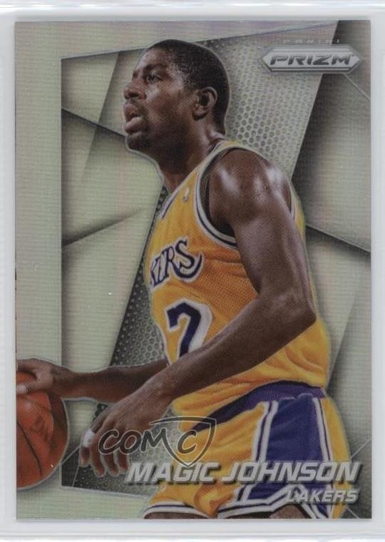2014-15 Panini Prizm Silver Prizm Magic Johnson #175 HOF 2r7
