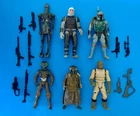 STAR WARS POTF-2 BOUNTY HUNTERS LOT BOBA FETT BOSSK 4-LOM LOOSE COMPLETE