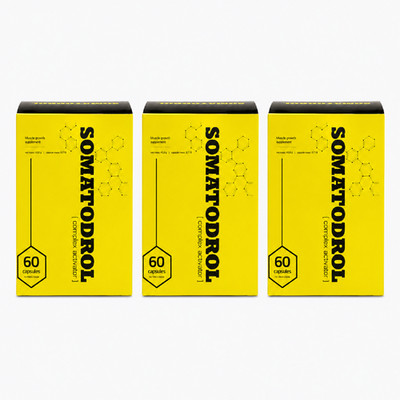 3 X SOMATODROL - Nahrungsergänzungsmittel für Muskelmasse Kraft Ausdauer Energie