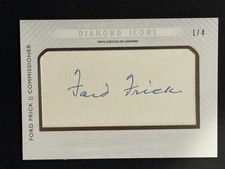 2017 Diamond Icons Cut Signatures 1/4 Ford Frick Auto HOF