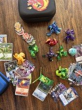 Bakugan Sammlung mit Taschen, Karten, Chips, 10 Stück