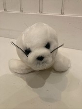 1992 Dakin Vintage White Harp Seal Plush Stuffed Animal Sea