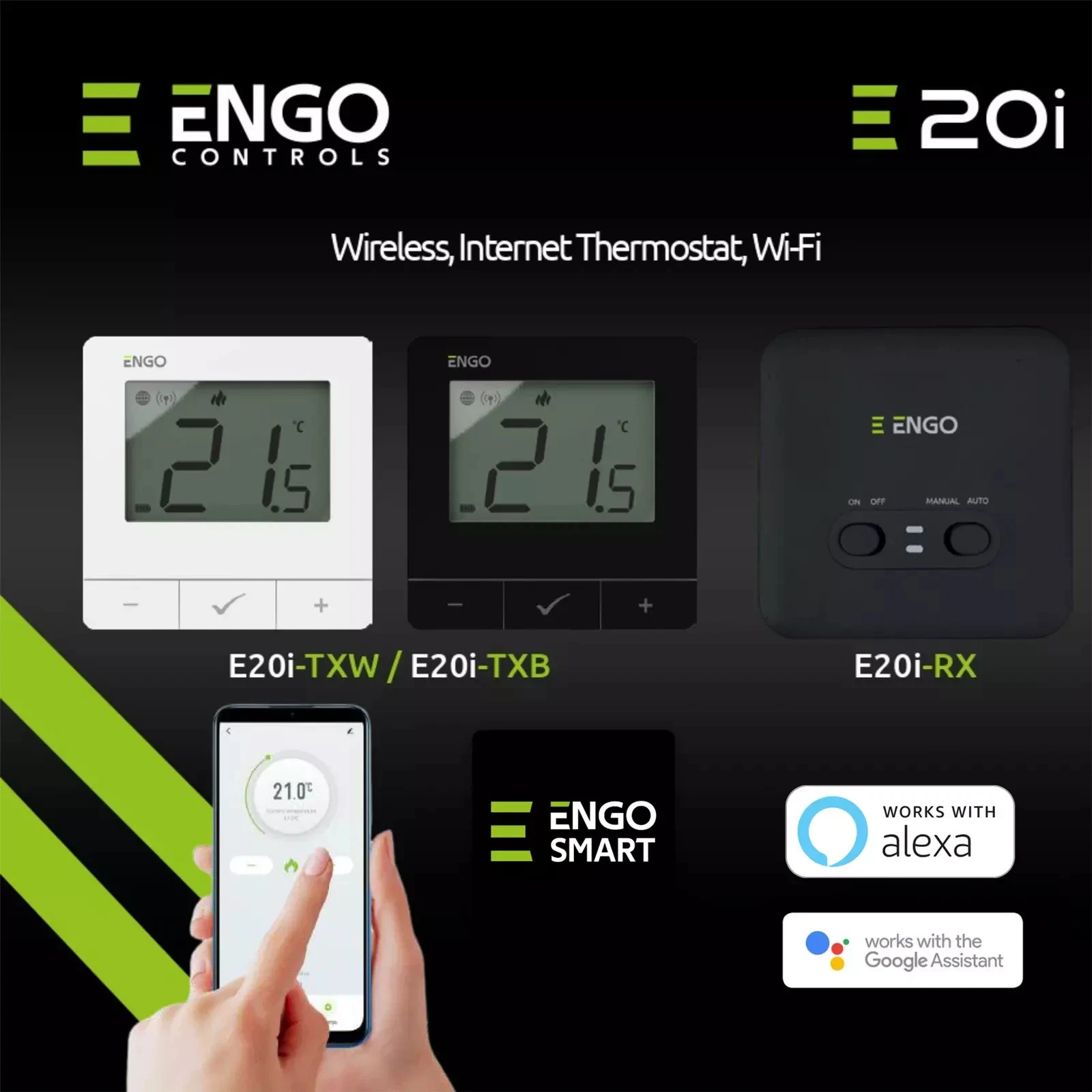 ENGO E20i Smart Thermostat Wireless Programmable Wifi App Alexa