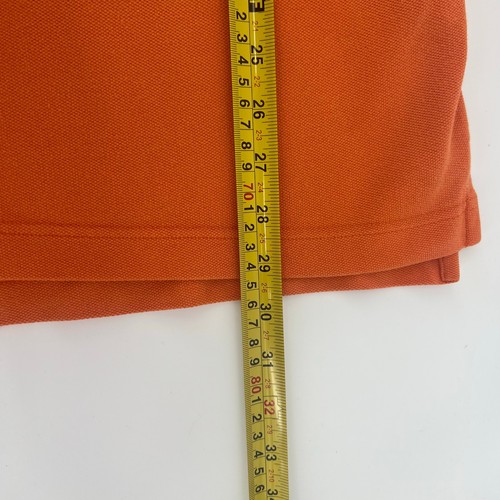 Abercrombie & Fitch Y2K Orange Polo Shirt Embroidered Logo Short Sleeve Men’s XL - Picture 6 of 8