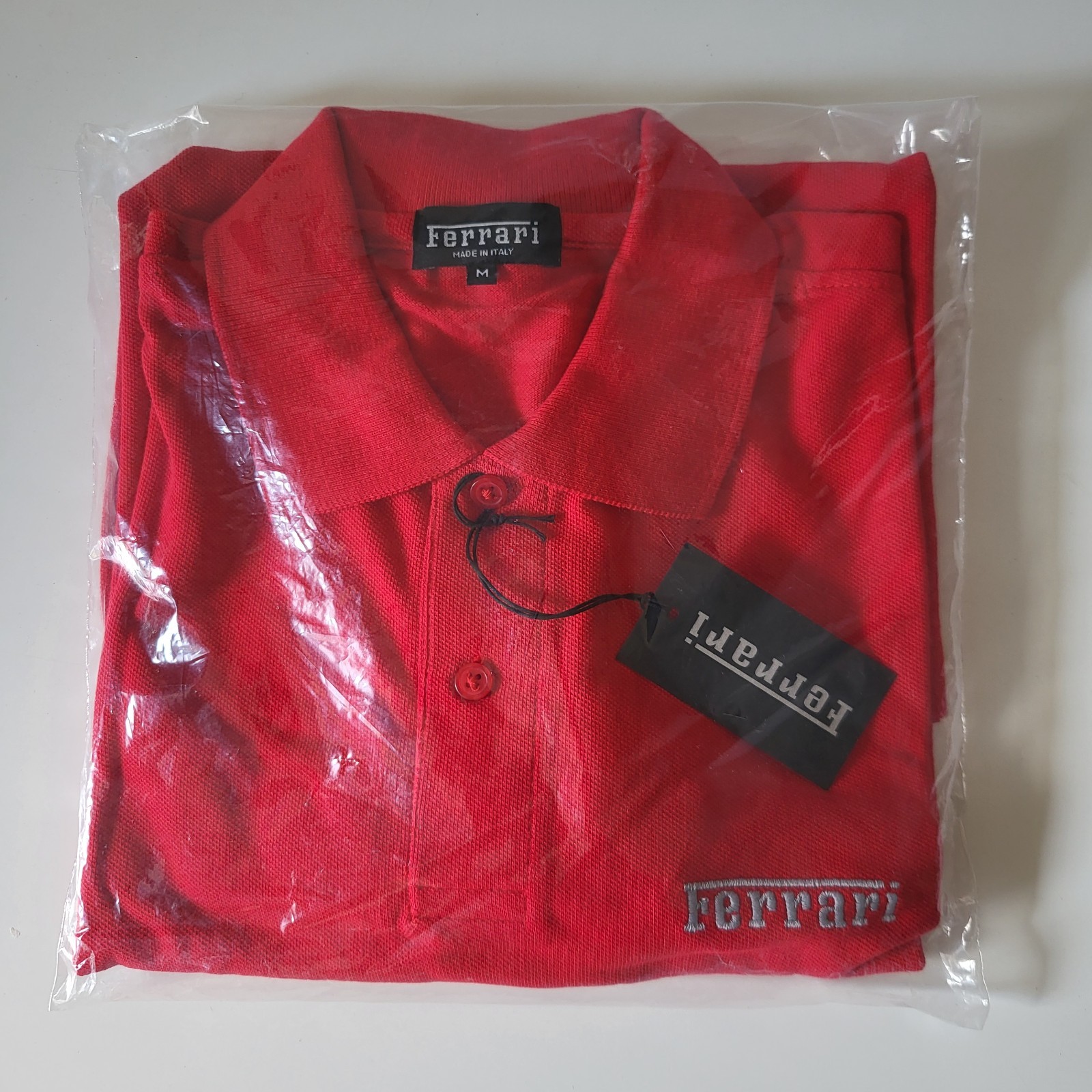 POLO FERRARI - 60 ANNIVERSARIO (1947–2007) Taglia M - Official Merchandise NOS