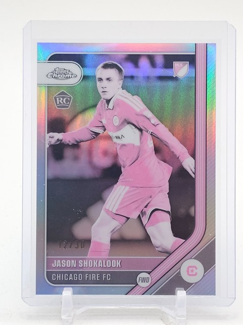 Jason Shokalook 2026 Topps Chrome MLS Pearl Refractor Rookie RC /30 #82 FC Q4920