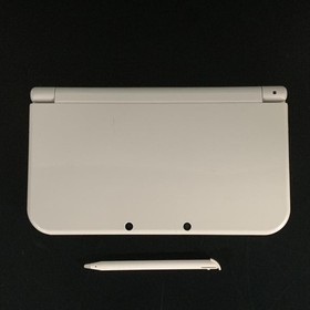 Nintendo New 3DS XL LL Console RED-001 Pearl White Tested Works Japan 8696 UG