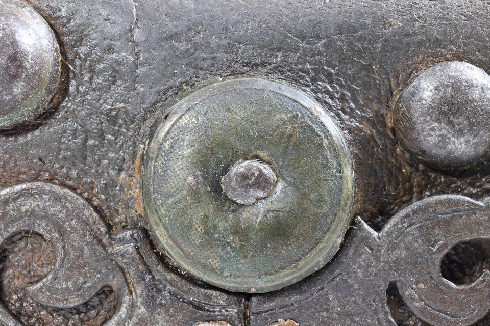 Antique Tibetan Mechak (Chuckmuck) Flint & Steel Fire Pouch, 19th–20th C. - Image 3 of 4